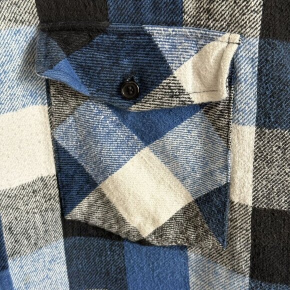 Vintage Deer Creek Cotton Flannel Shirt 2XL Plaid Button Up - Picture 4 of 8